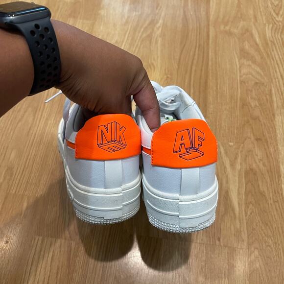 Nike Air Force 1 Women Pixel Summit White Concord Hyper Crimson Sneaker - Picture 3 of 9